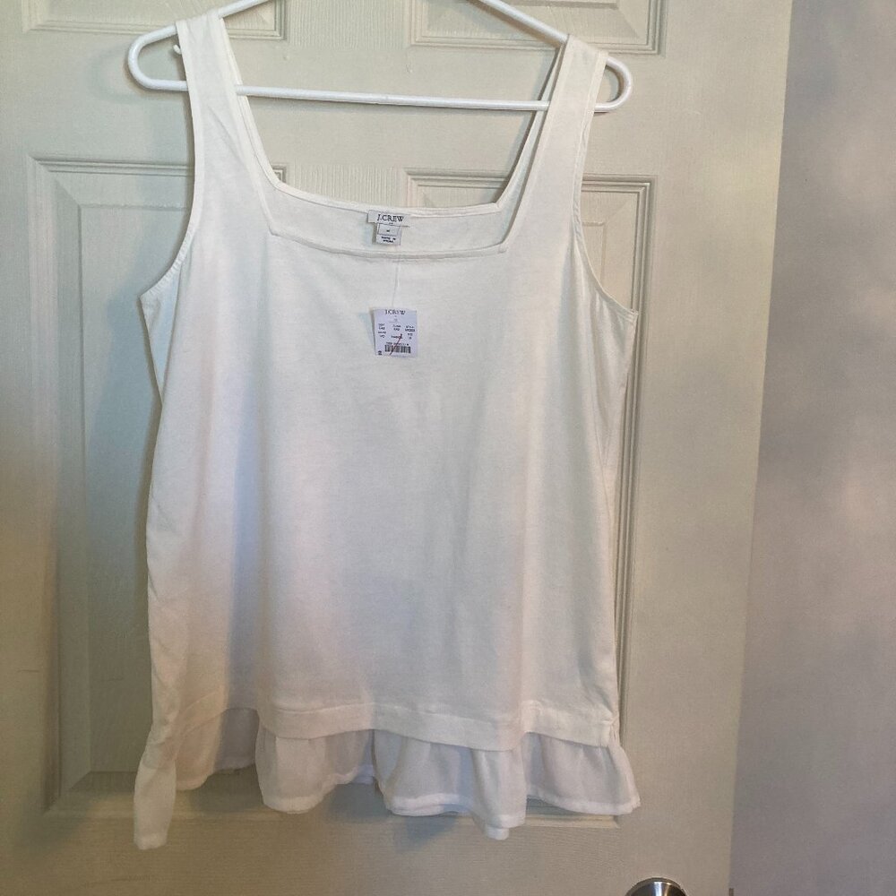 J. Crew Tank Top  with Ruffle - NWT